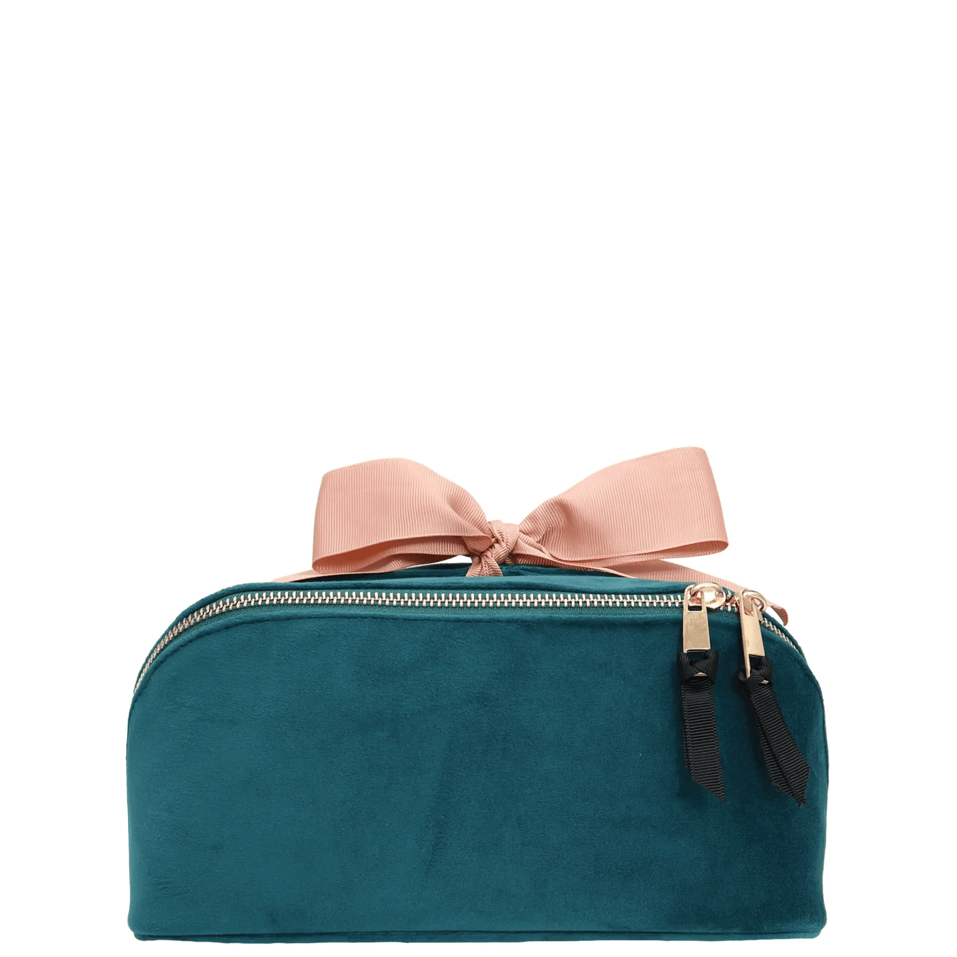 Velvet Accordion Makeup Organizer – Sustainable Case, Teal