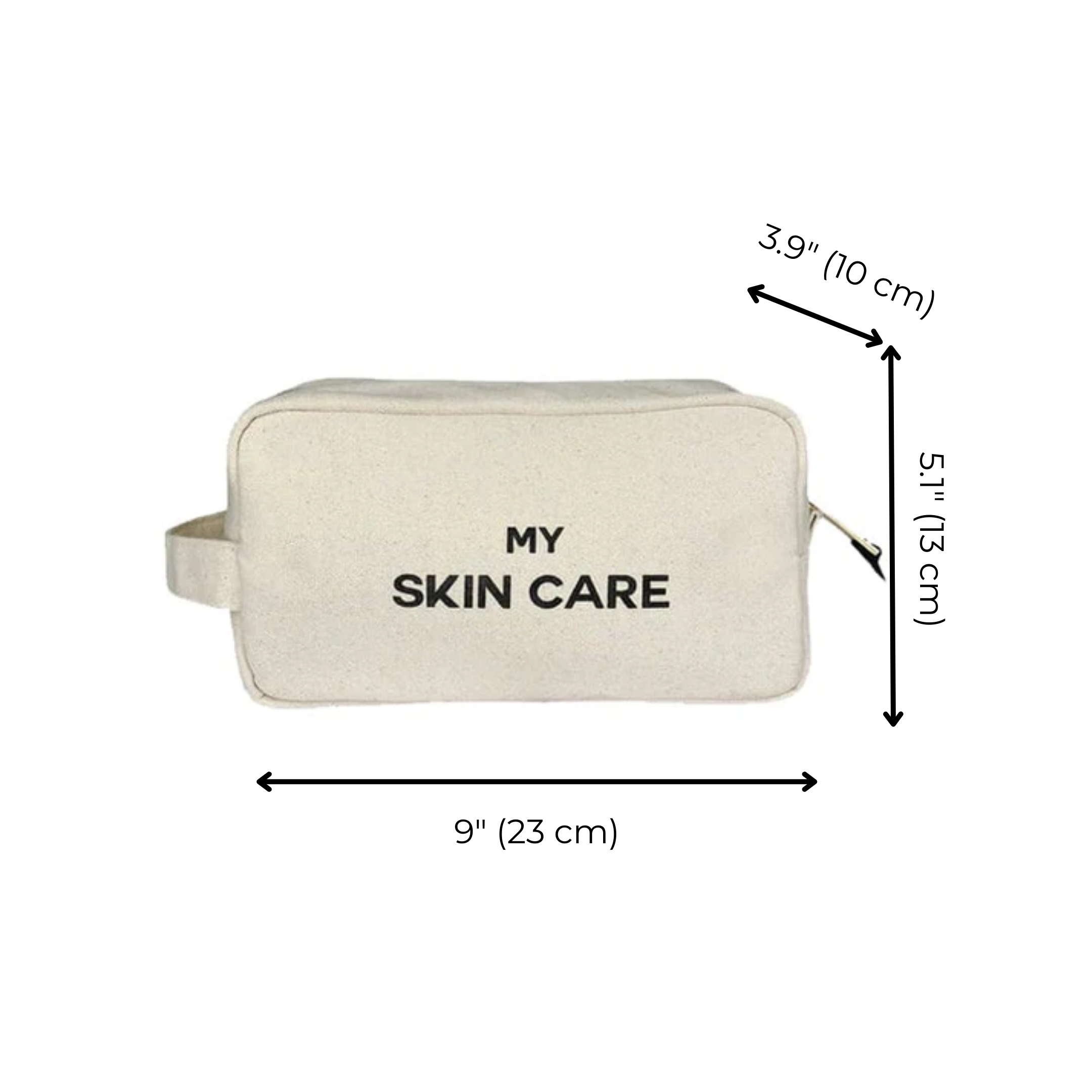 Beauty Lover Gift Set, 3-Pack Makeup, Skincare & Jewelry Organizers, Cream with Bag-all’s personalized cotton skincare pouch designed for stylish travel organization.
