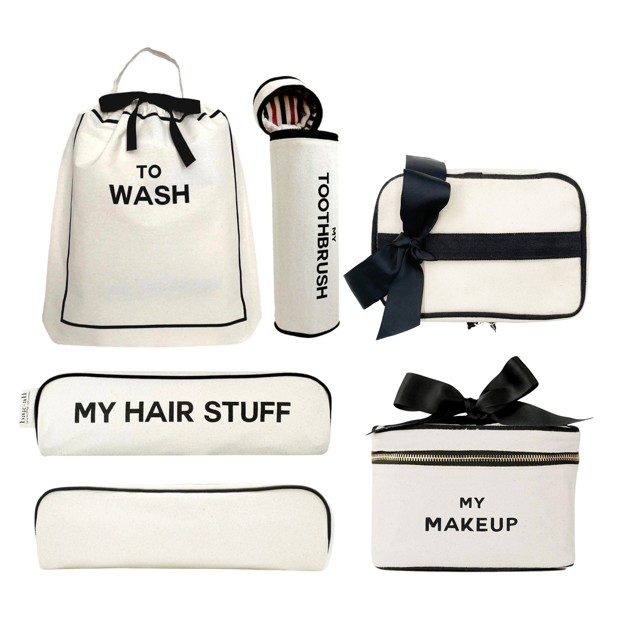 Most Loved Gifts, 4-pack Travel & Home organizing essentials, Cream - Deal Gift Set - Bag-all