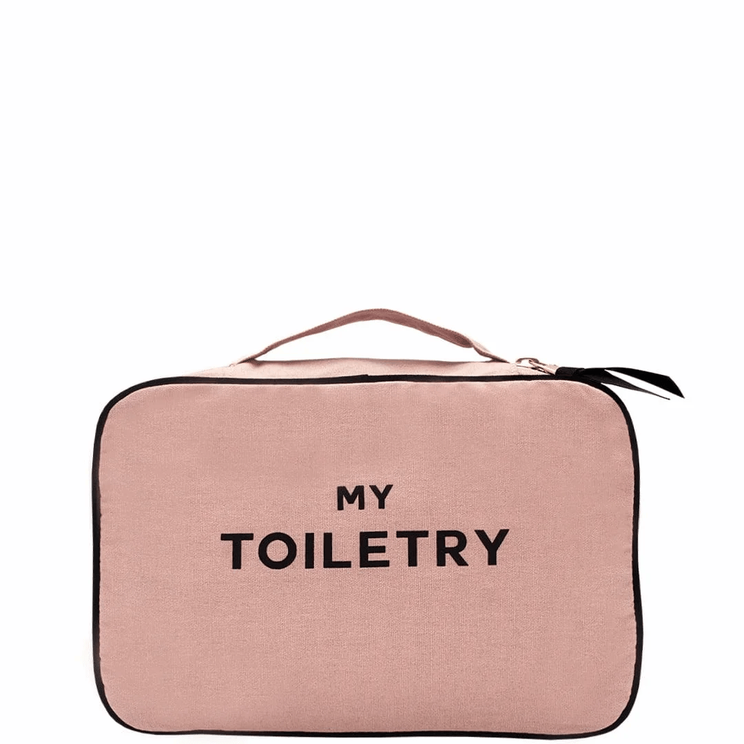 Folding/Hanging Toiletry Case – Pink/Blush by Bag-all, pink travel organizer for gifts for frequent travelers
