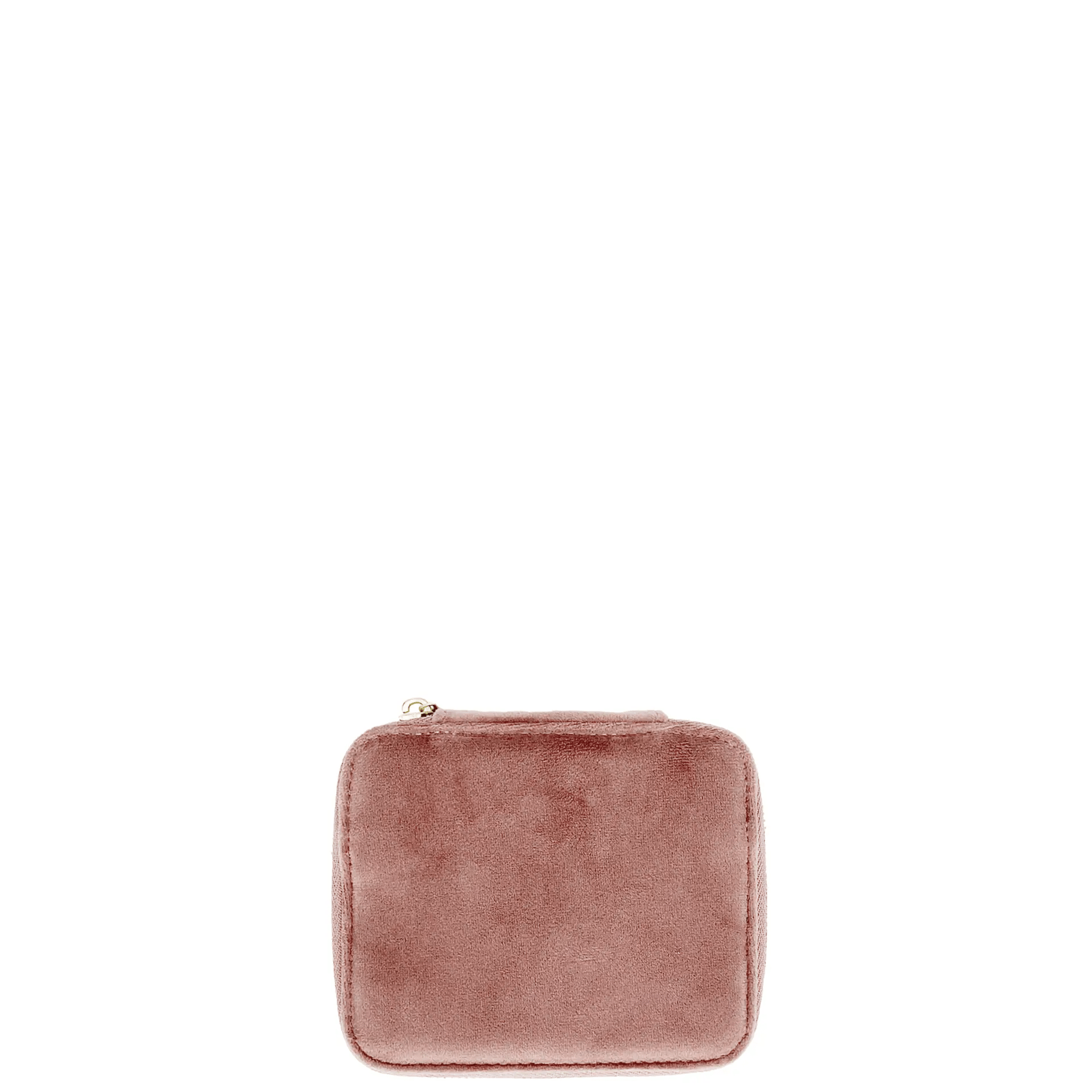 Cute Jewelry Box, Monogrammable, Pink Recycled Velvet Bagall