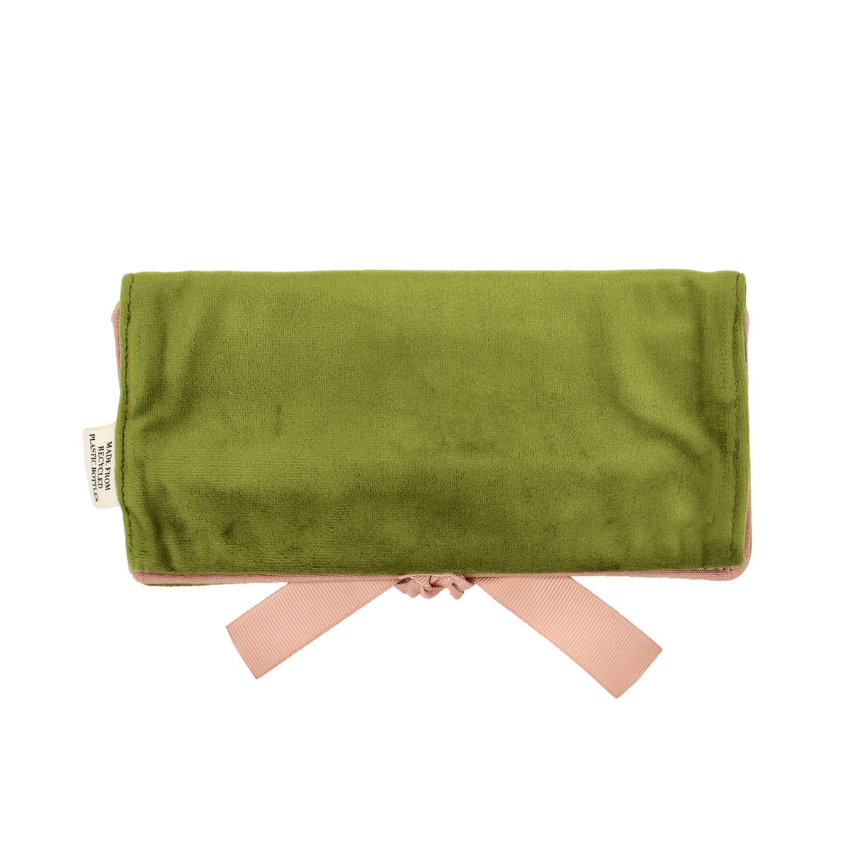 Couture Jewelry Roll, Medium – Velvet – Matcha Green by Bag-all green travel jewelry organizer