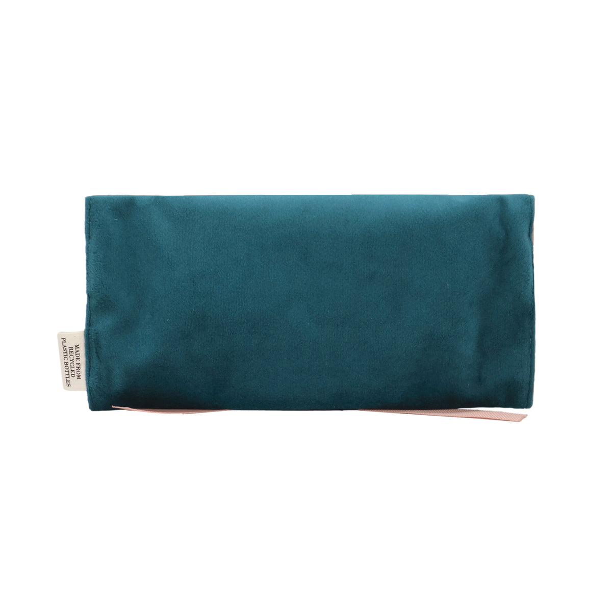 Couture Jewelry Roll, Medium – Eco Velvet – Aqua Teal by Bag-all for travel organization