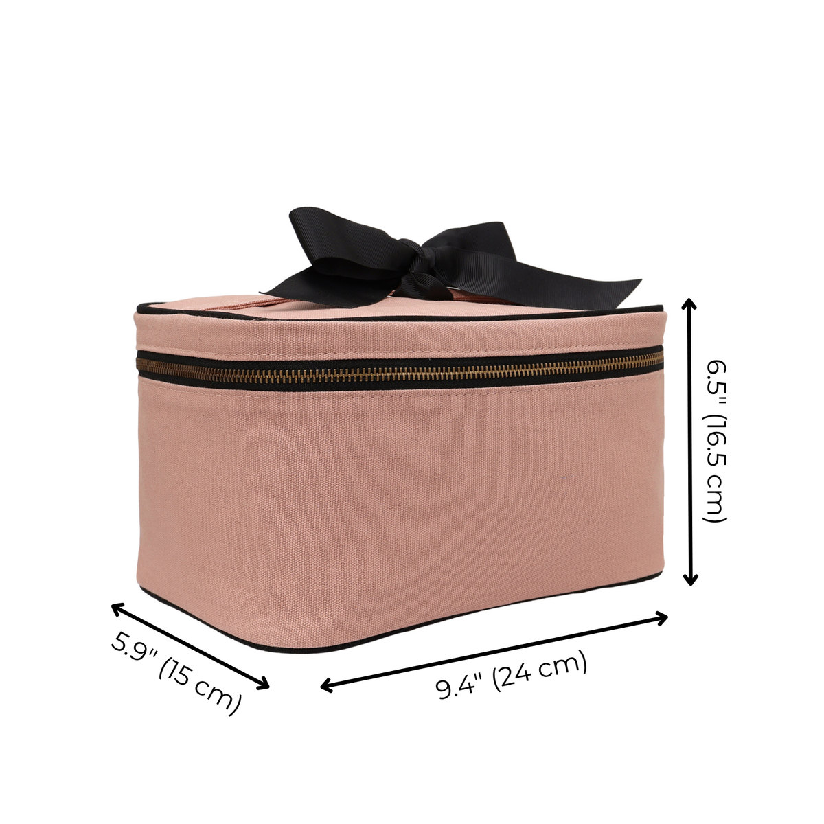Medium Box Makeup & Toiletry with Insert Organizer – Pink/Blush by Bag-all, travel organization case