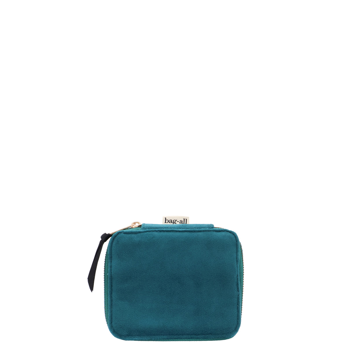 Cute Jewelry Box, Monogrammable – Eco Velvet – Aqua Teal by Bag-all for personalized travel organization