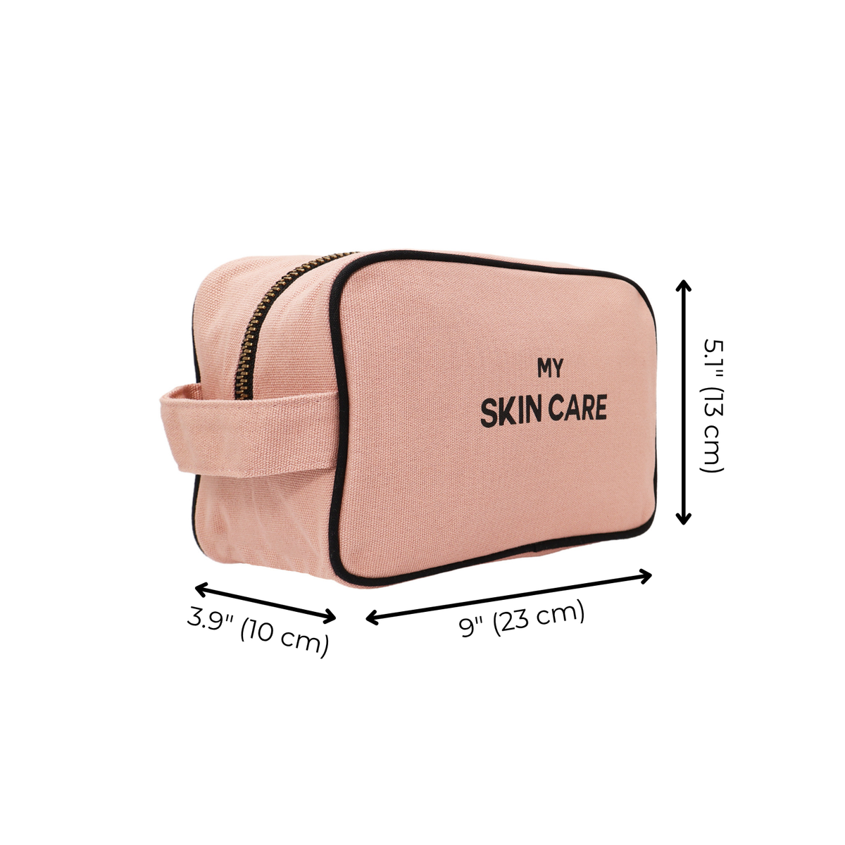 My Skin Care - Organizing Pouch w Black Piping – Pink/Blush by Bag-all, pink travel organizer for skincare essentials