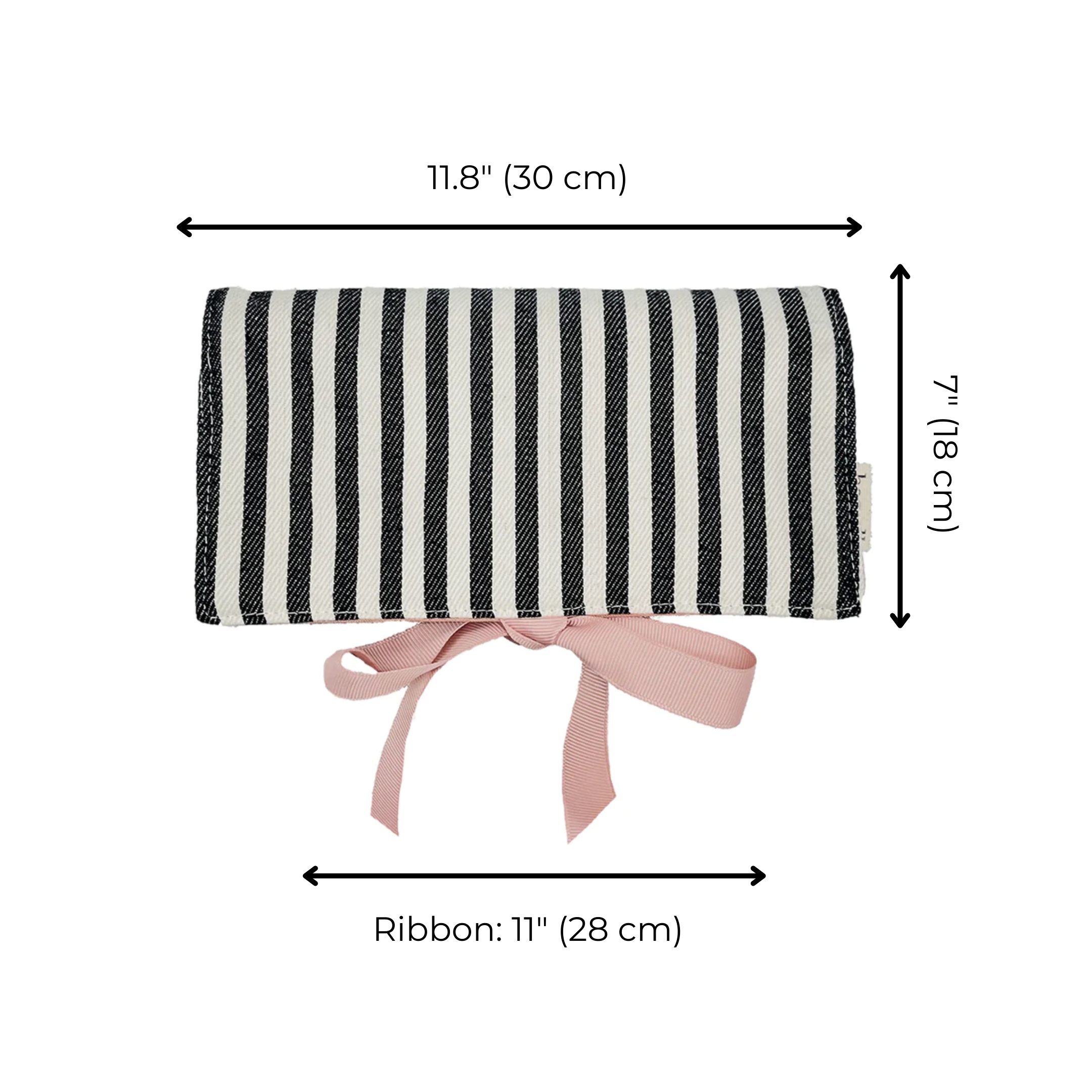 Jewelry Roll, Travel Pouch, Striped | Bag-all