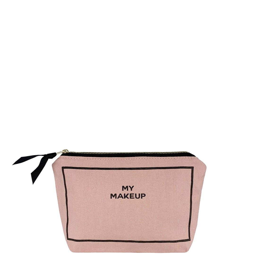 Bag-all Best Value Gift Set featuring pink cotton makeup pouch with black border design and text 'My Makeup', part of 4-piece travel organizer collection
