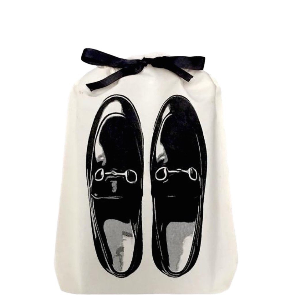 Loafers Moccasin Shoe Bag, Cream | Bag-all
