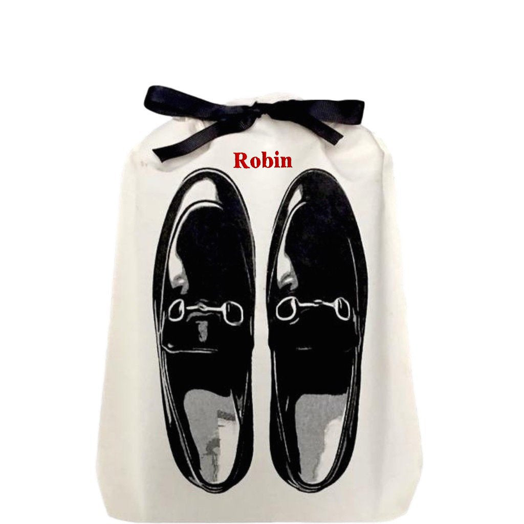 Loafers Moccasin Shoe Bag, Cream | Bag-all