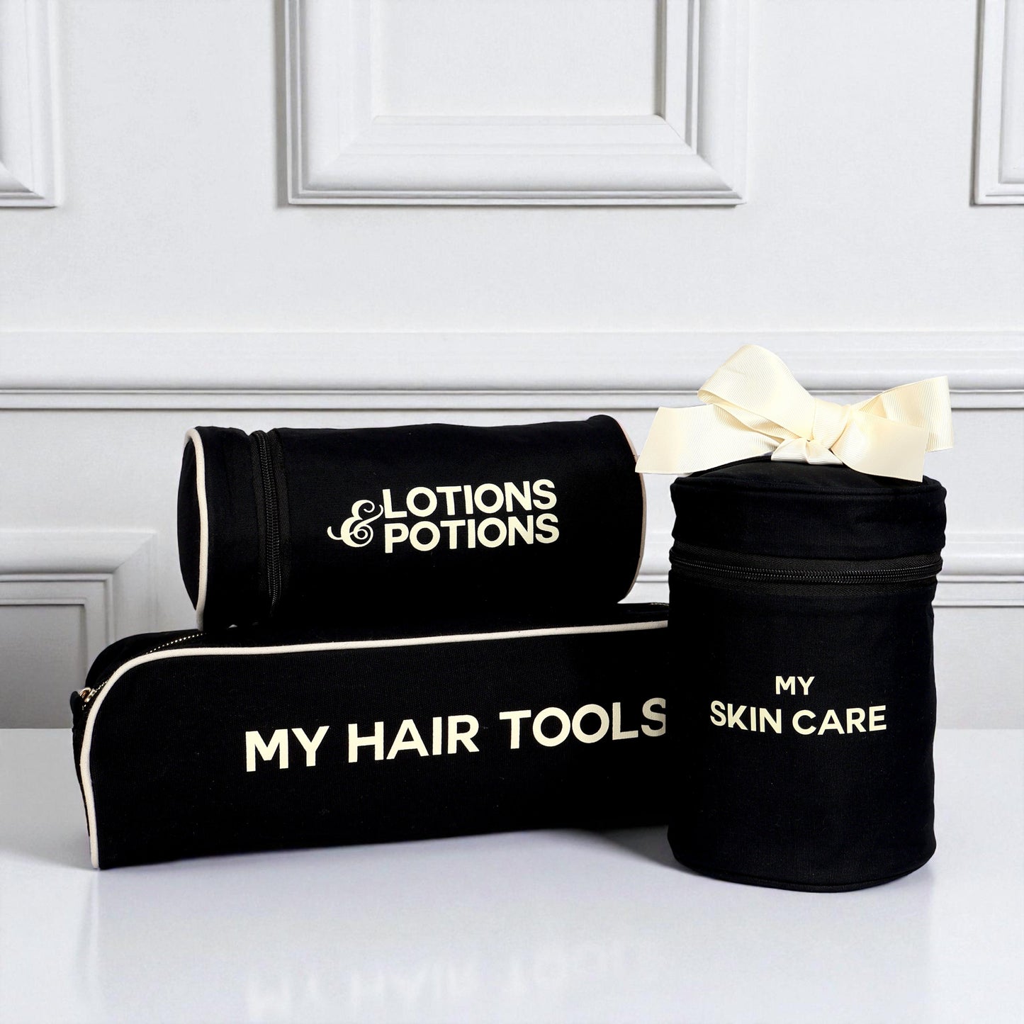 Bag-all Spa Lover Deal Gift Set with black beauty and toiletry organizers for stylish daily essentials storage