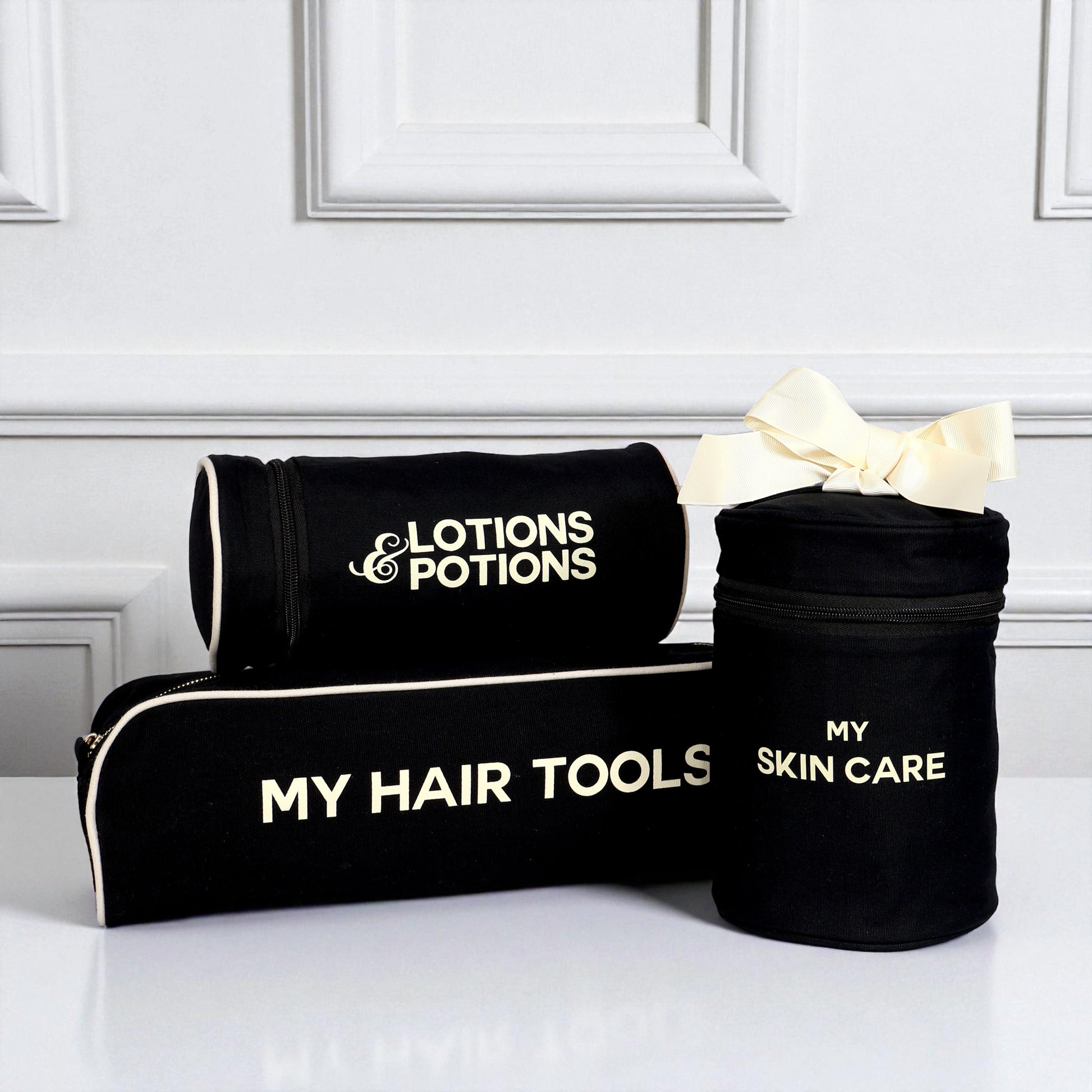 Bag-all Spa Lover Deal Gift Set with black beauty and toiletry organizers for stylish daily essentials storage