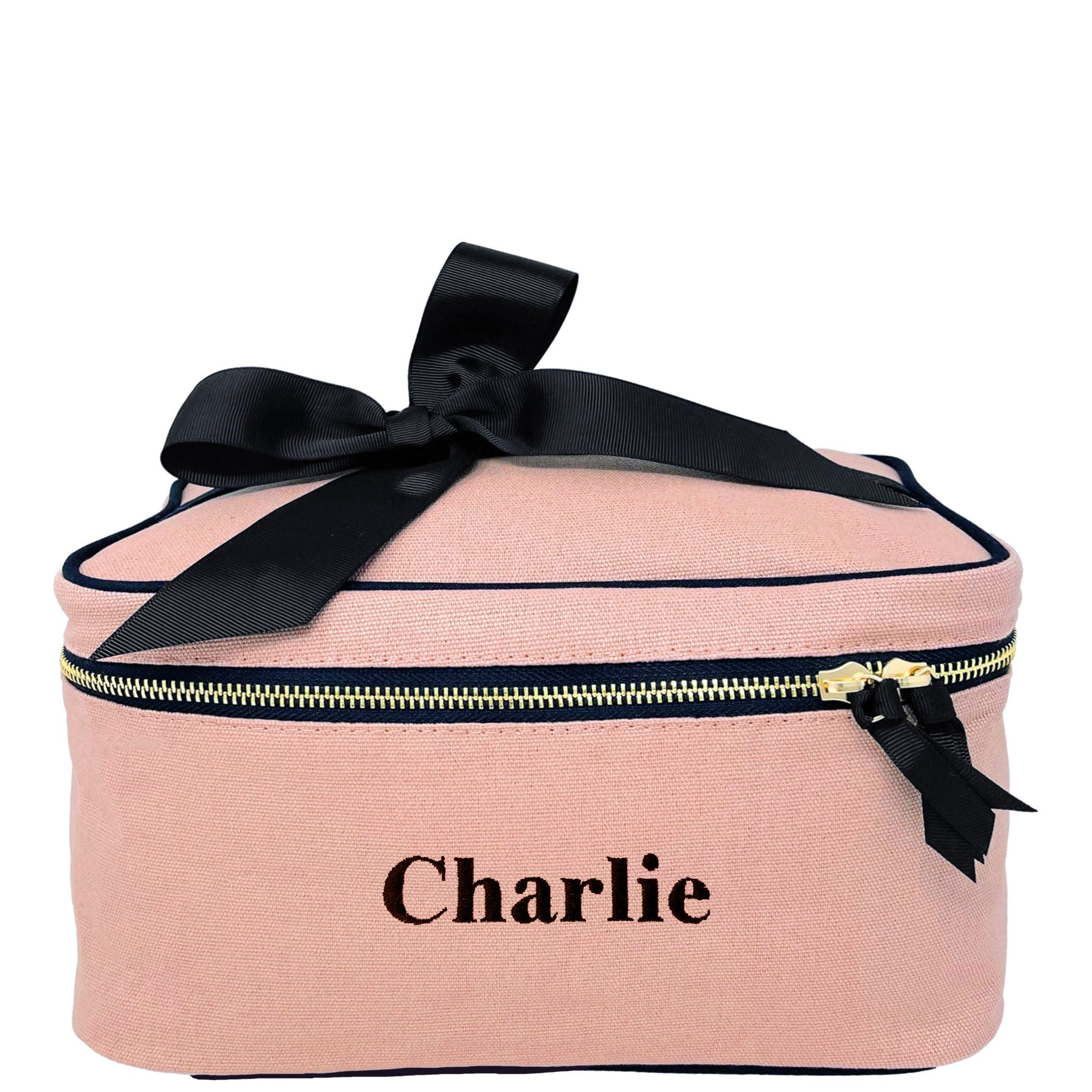 Case for Travel/Home/Makeup organizing - Customizable, Laminated Lining, Medium size, Pink Blush | Bag-all