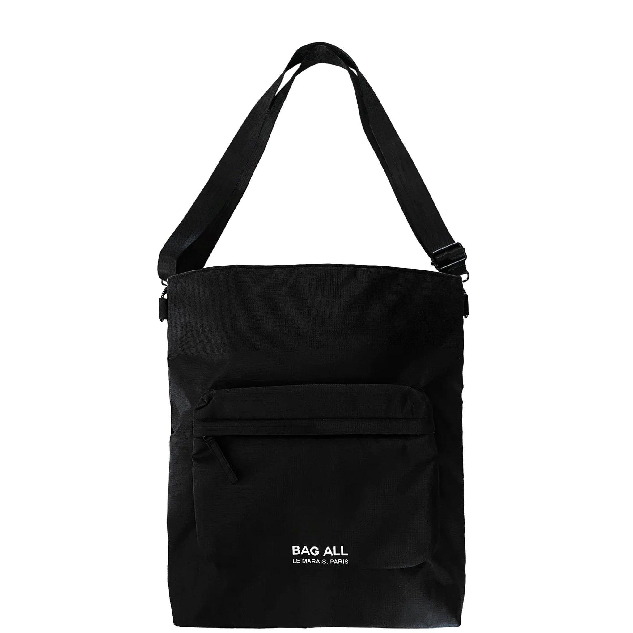 City Backpack/Tote, Padded, Recycled Nylon, Black
