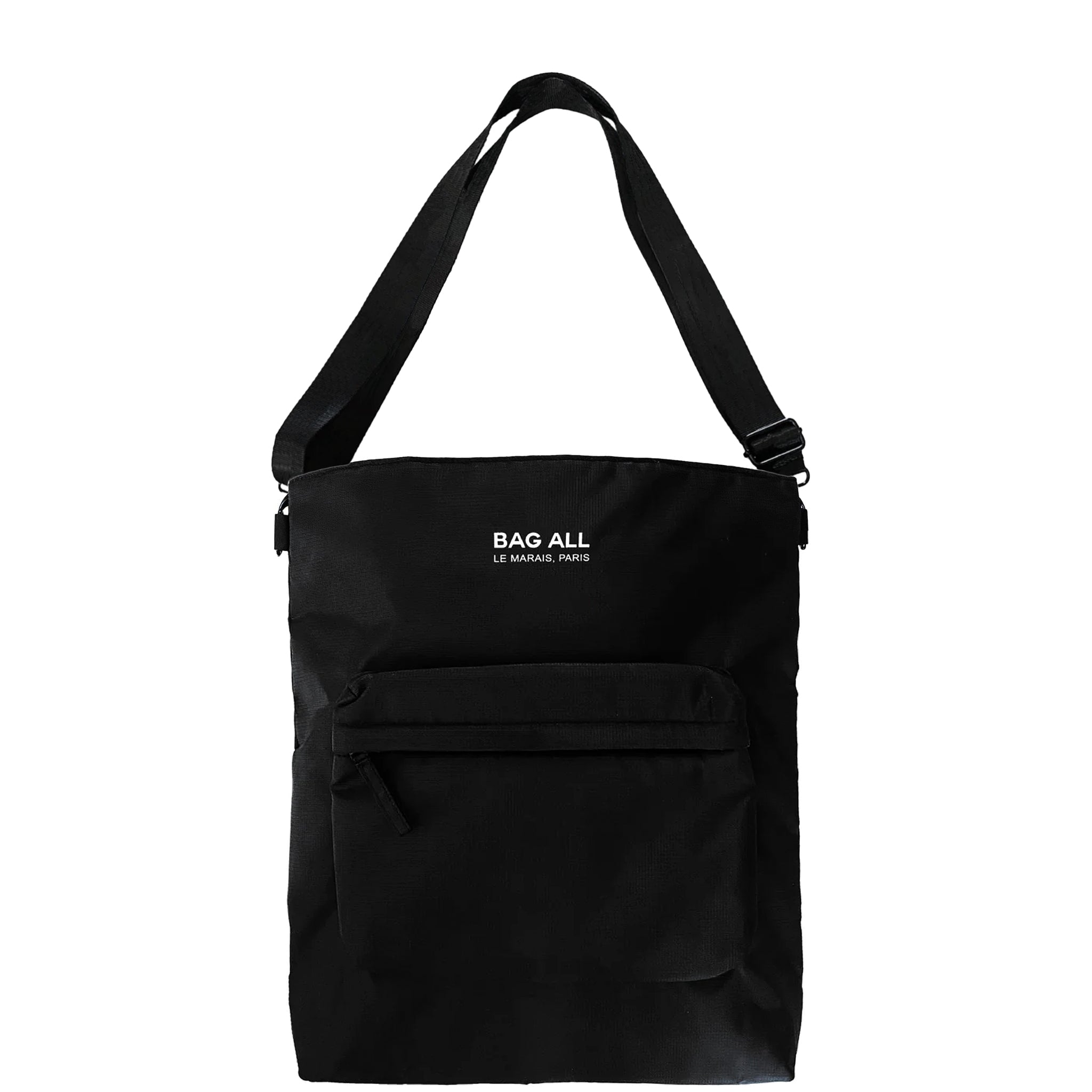 City Backpack/Tote, Padded, Recycled Nylon, Black