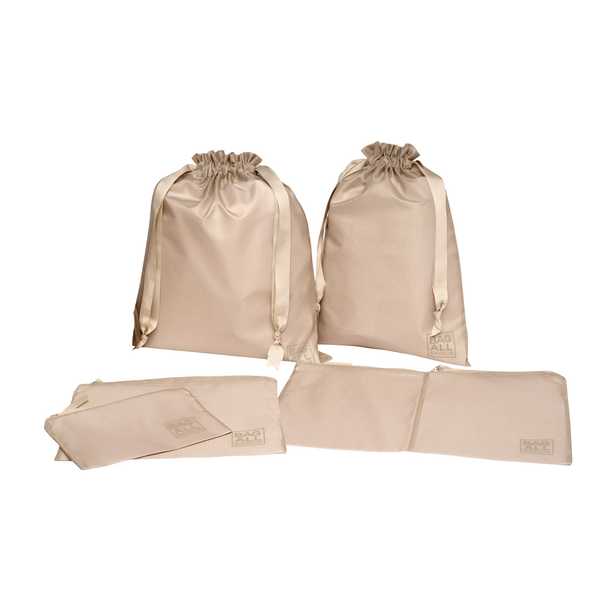 Bag-all Basic Packing Bags Set, 5-pack, Taupe - Bag-all