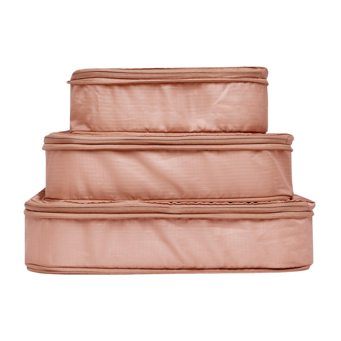 Bag-all Basic Compression Packing Cubes, 3-pack Pink/Blush - Bag-all