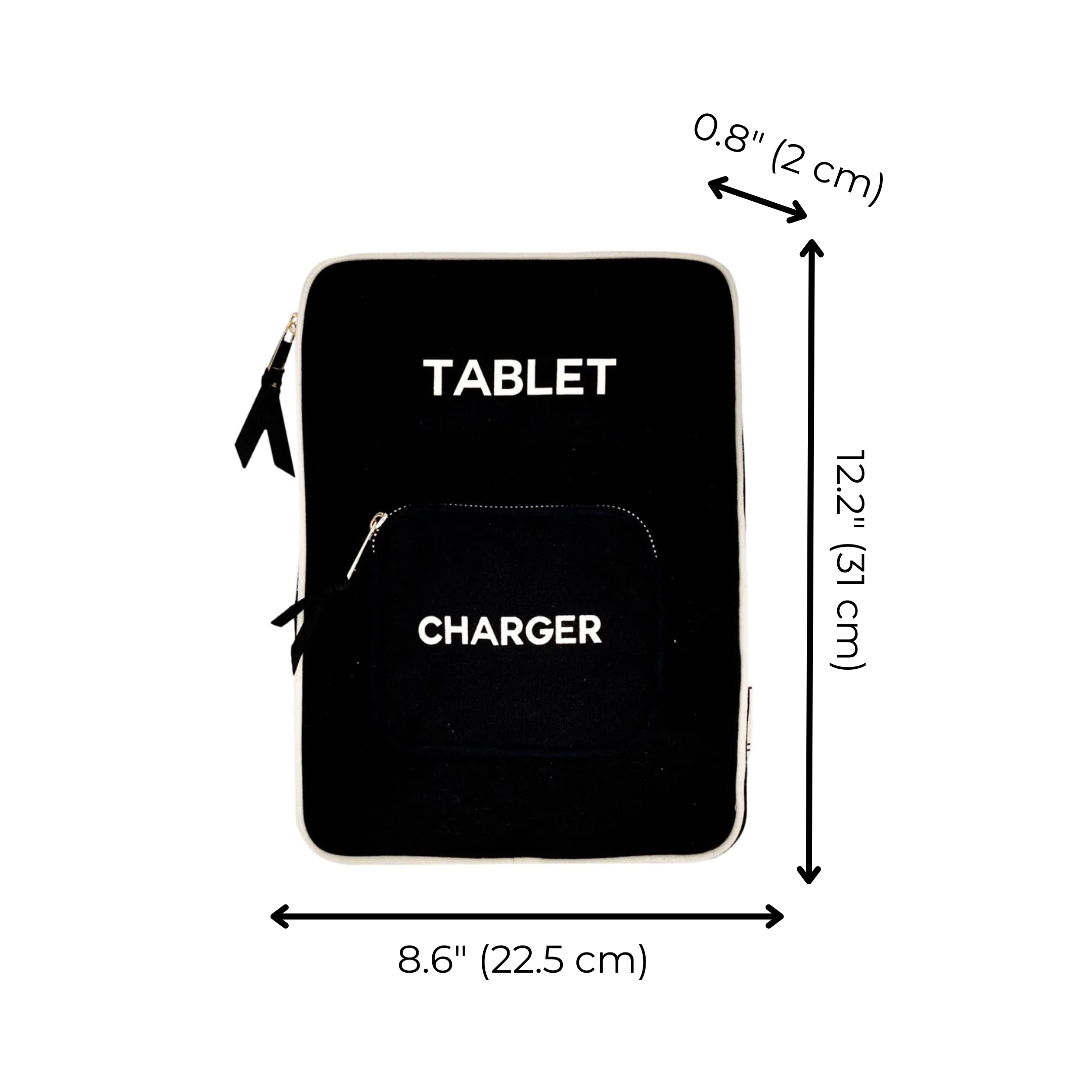 Tablet Case 11", Charger Pocket, Black | Bag-all
