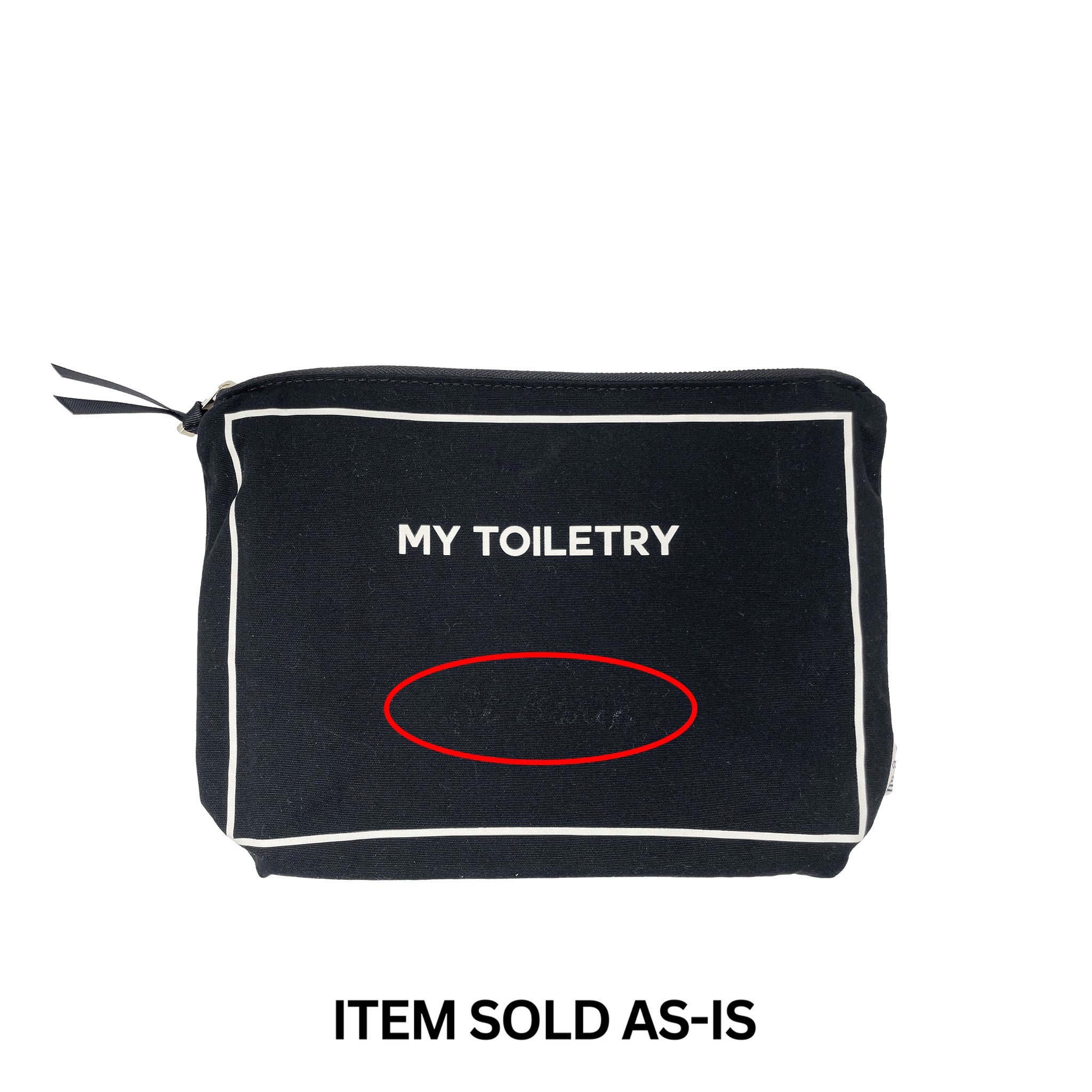 SALES BIN - Toiletry Pouch with Coated Lining, Black - Bag-all