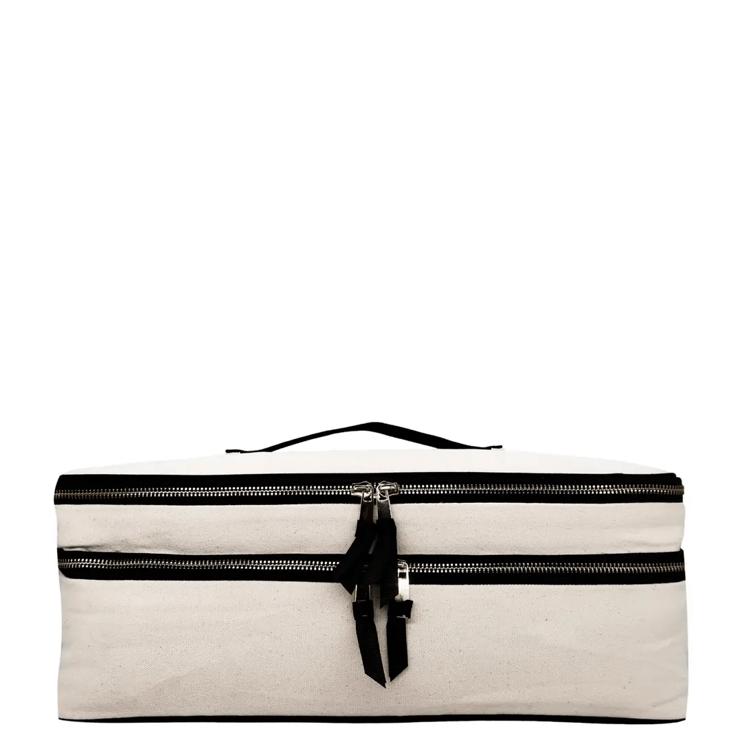 더블 헤어 툴 여행 케이스, 크림