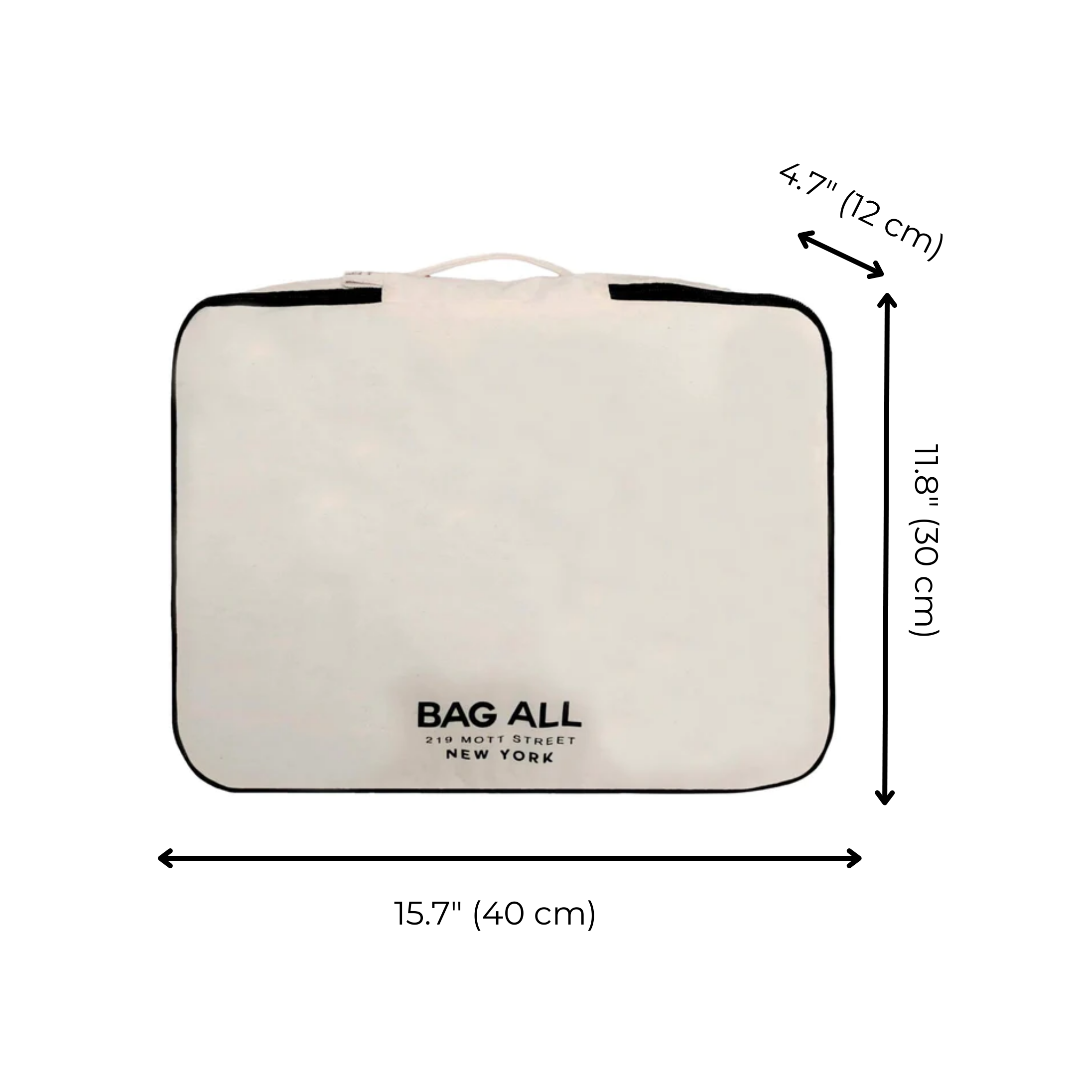 Large Packing Cube, Double Sided, Cream | Bag-all