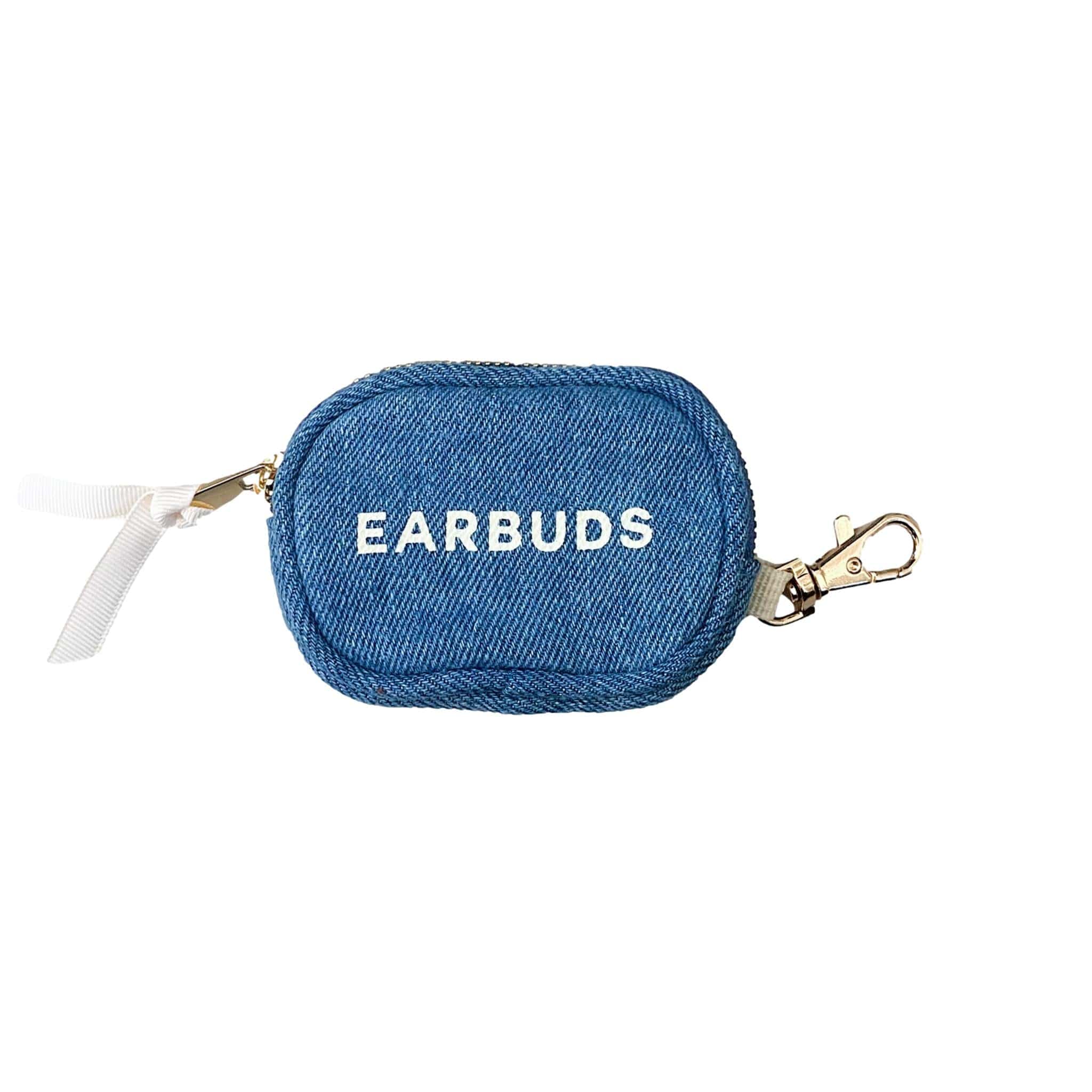 Earbuds/Airpods Case with Clasp, Denim | Bag-all