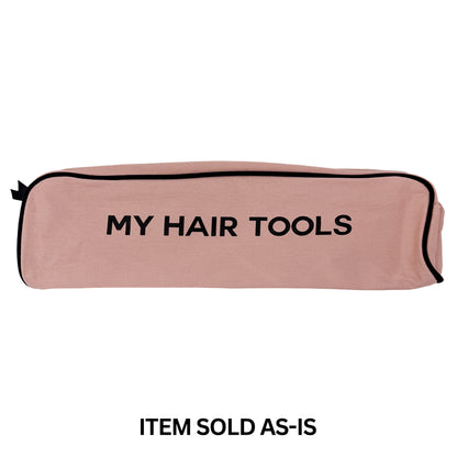 SALES BIN - Roomy Hair Wrap Tools Travel Case, Pink/Blush
