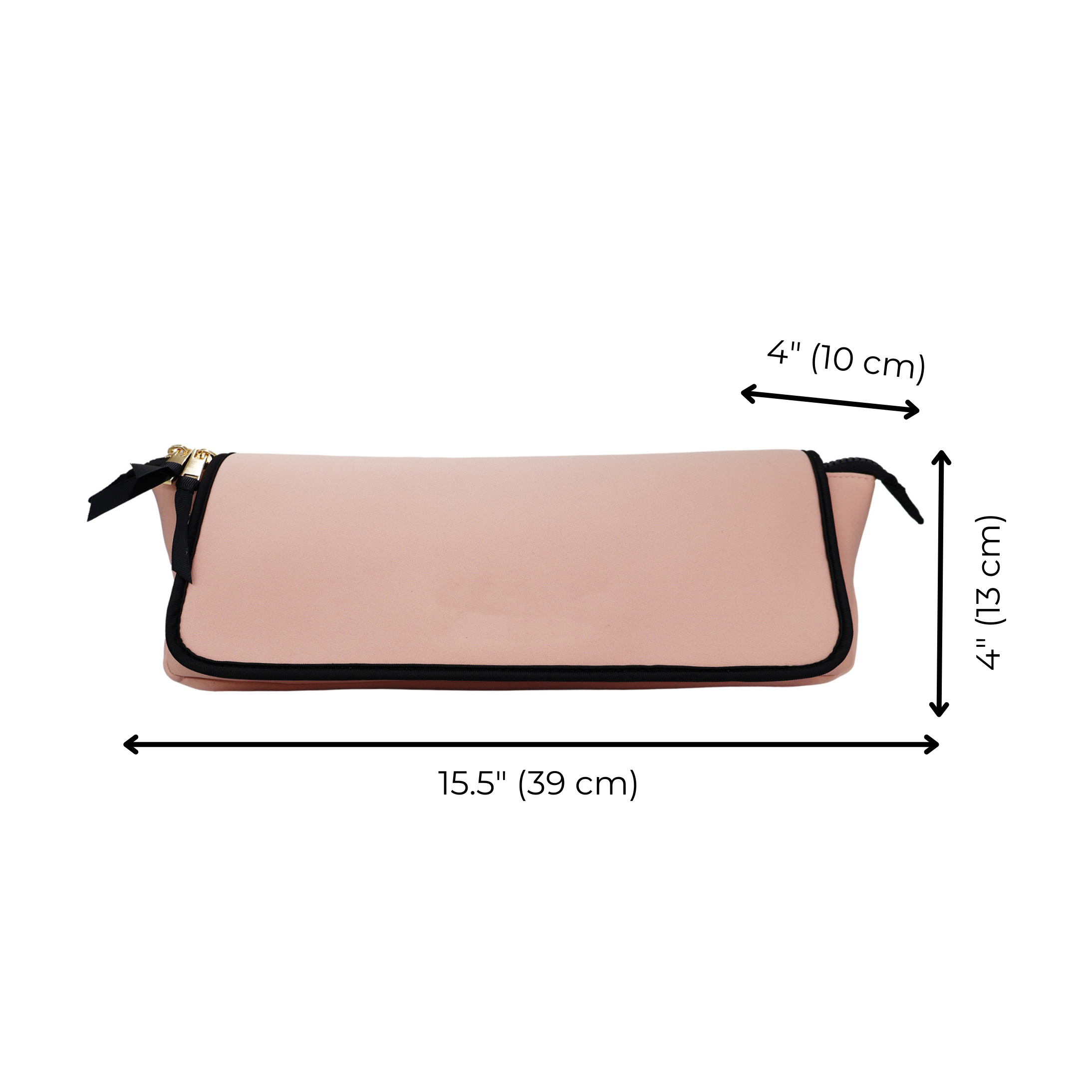 Bag-all pink blush hair tools travel case with heat-resistant mat, zippered compartments, and elastic straps for styling tools.