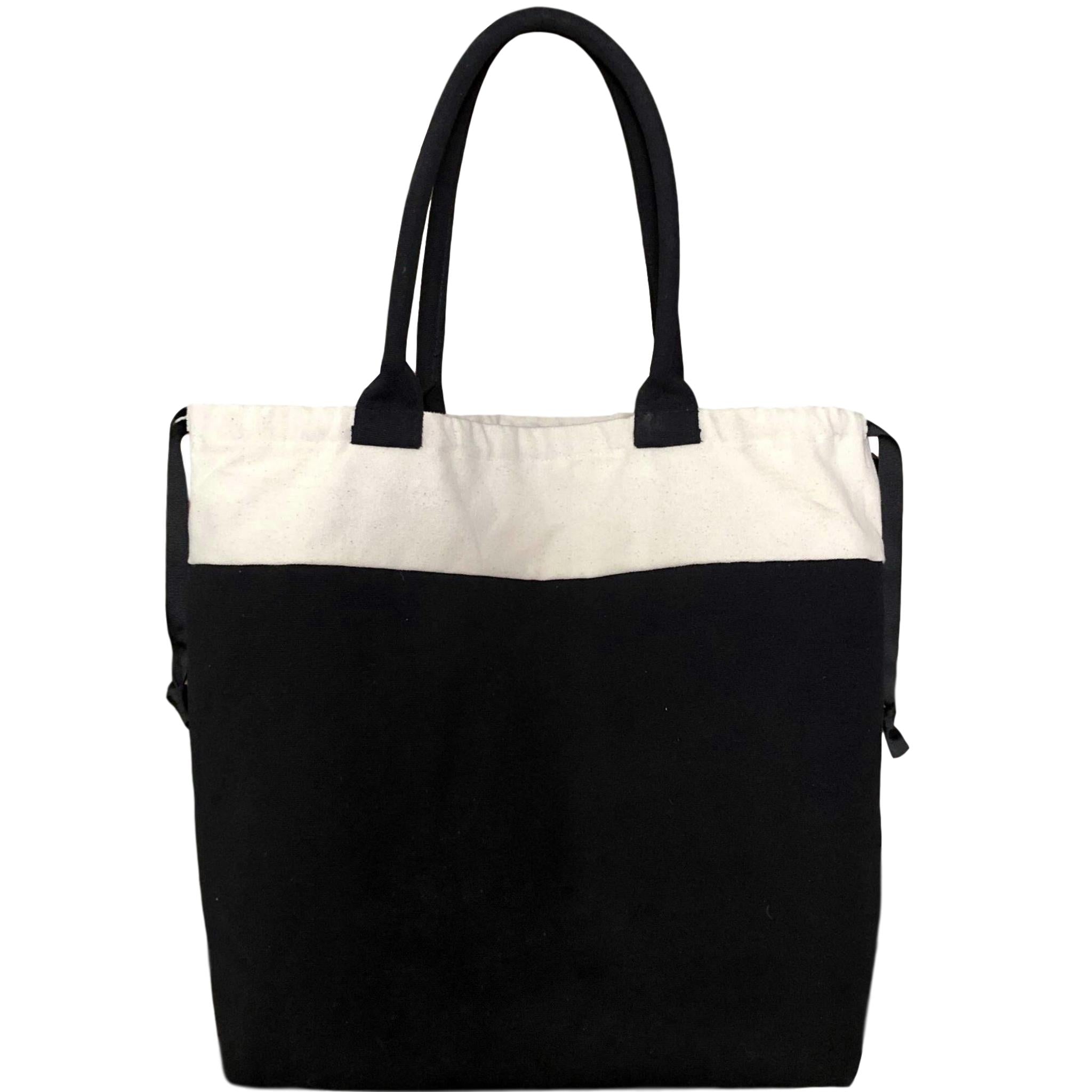 World Traveler Blank Tote Bag, Black | Bag-all