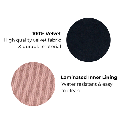 Cute Jewelry Box, Monogrammable, Black Recycled Velvet