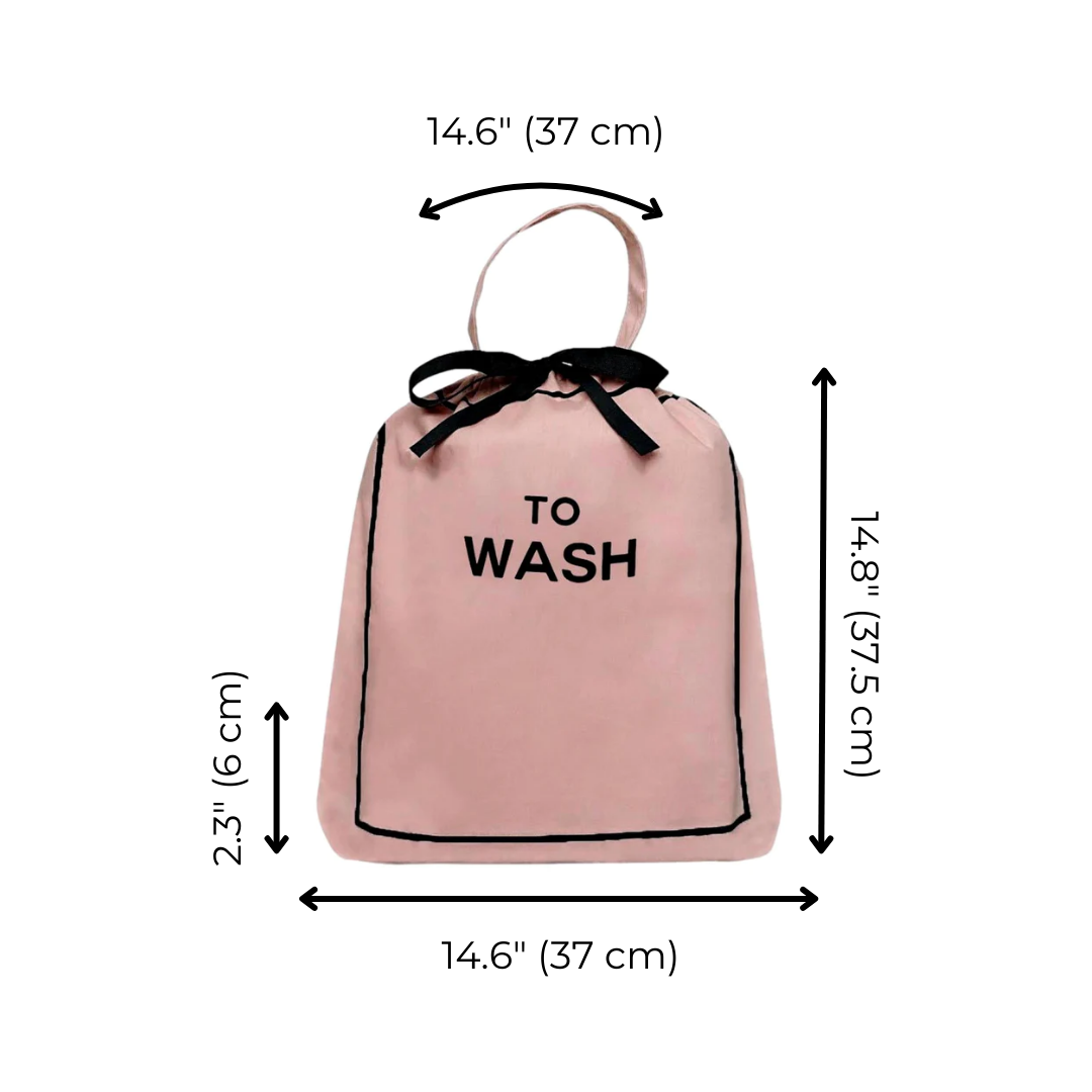 To Wash Laundry Bag, Pink/Blush | Bag-all