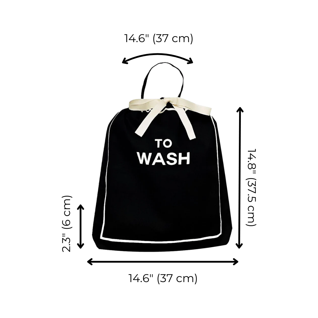 To Wash Laundry Bag, Black | Bag-all