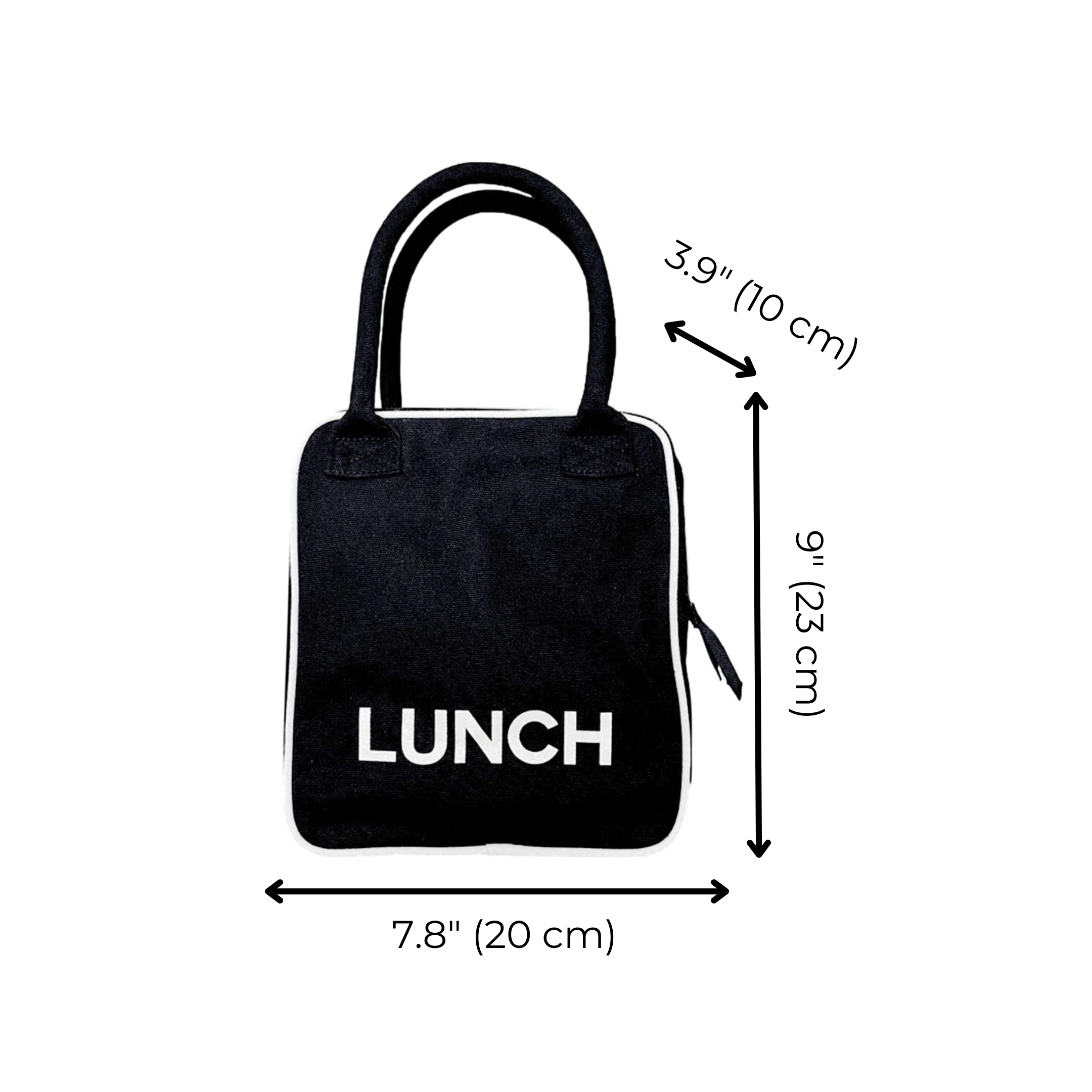 Lunch Box Insulated, Black | Bag-all