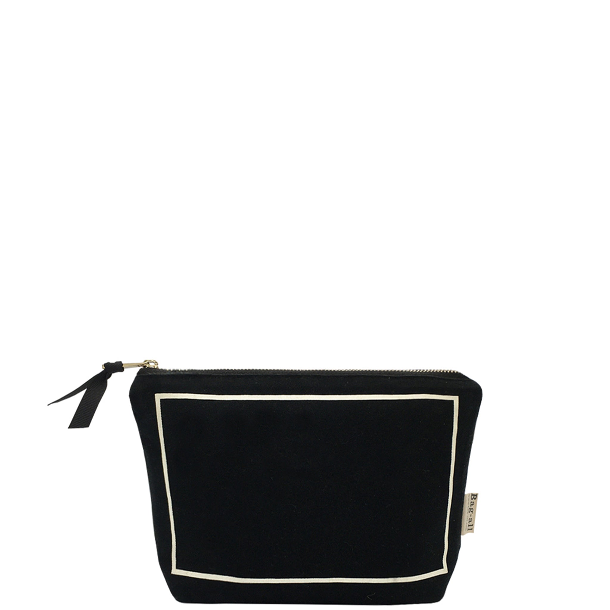 My Makeup Pouch Blank, Coated Lining – Black Bag-all Paris-designed travel organization pouch for personalized travel gear