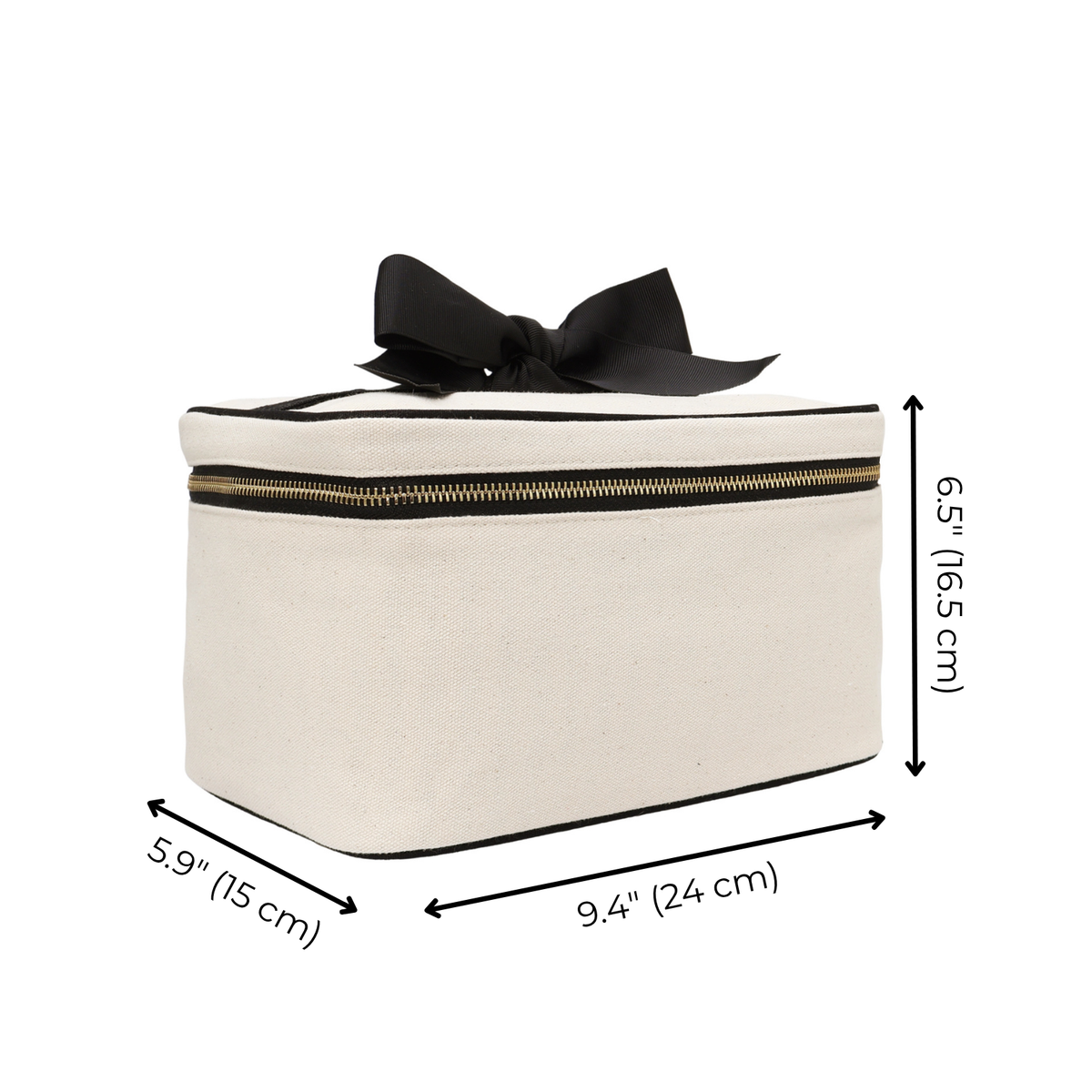 Medium Box Makeup & Toiletry with Insert Organizer – Cream by Bag-all for travel organization