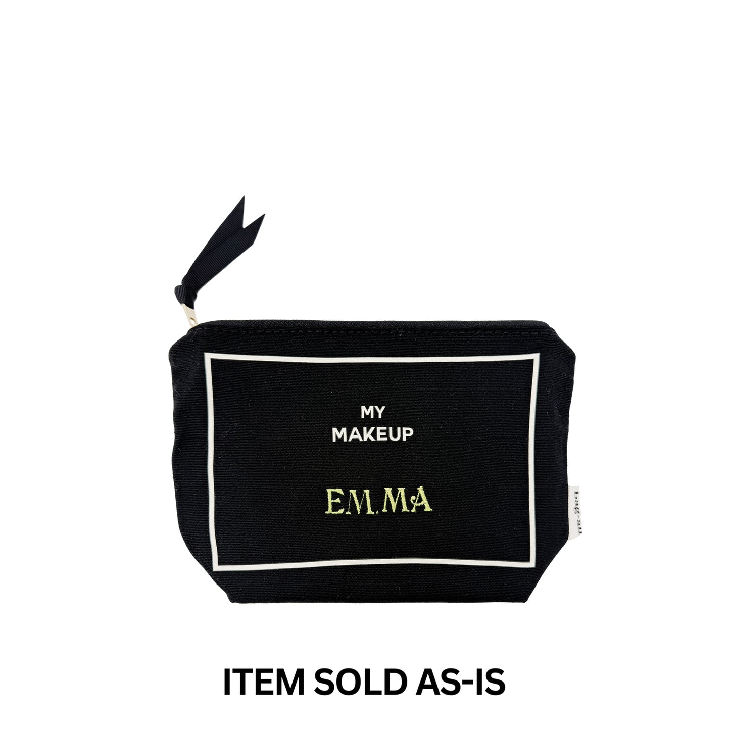 SALES BIN - My Makeup Pouch, Coated Lining, Black
