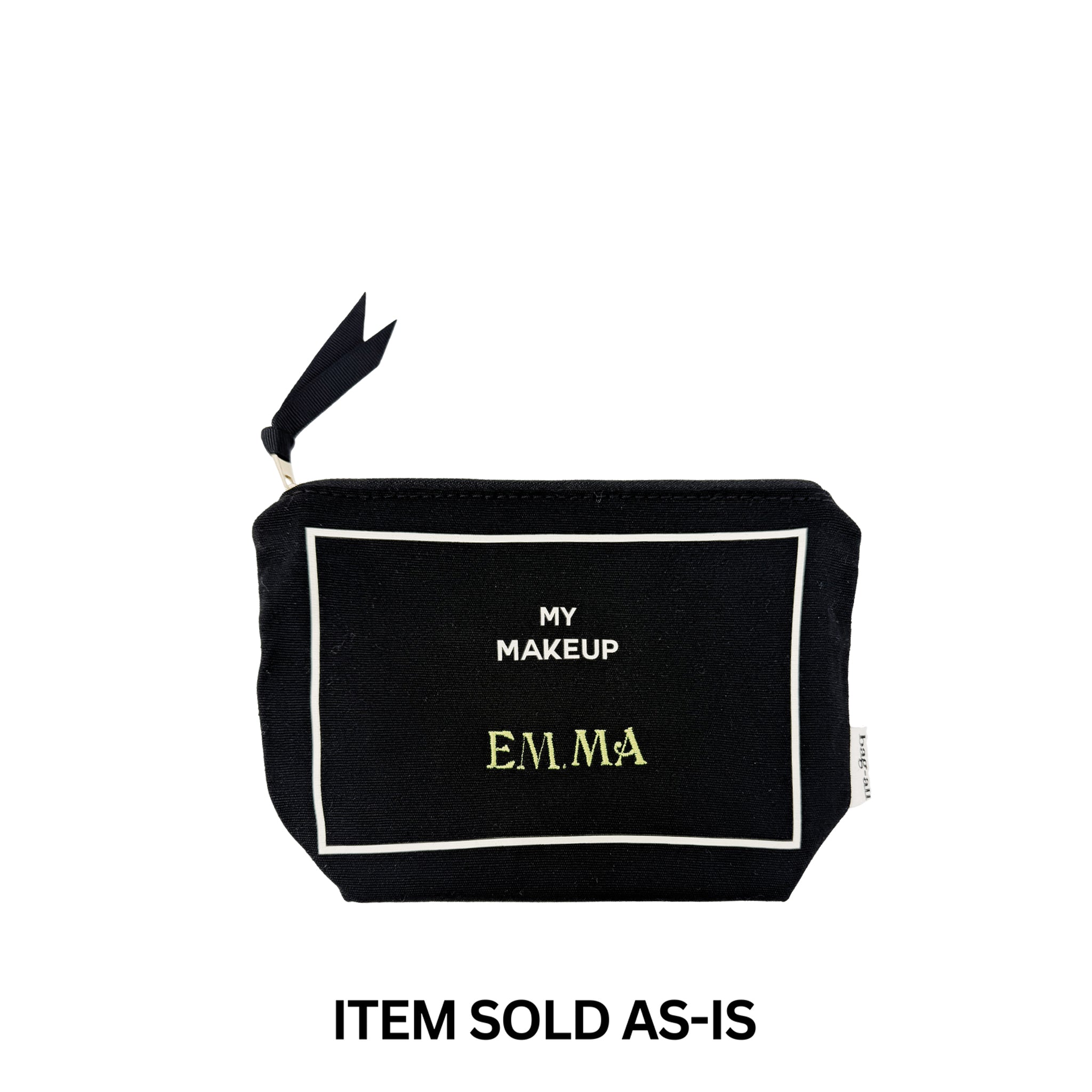 SALES BIN - My Makeup Pouch, Coated Lining, Black