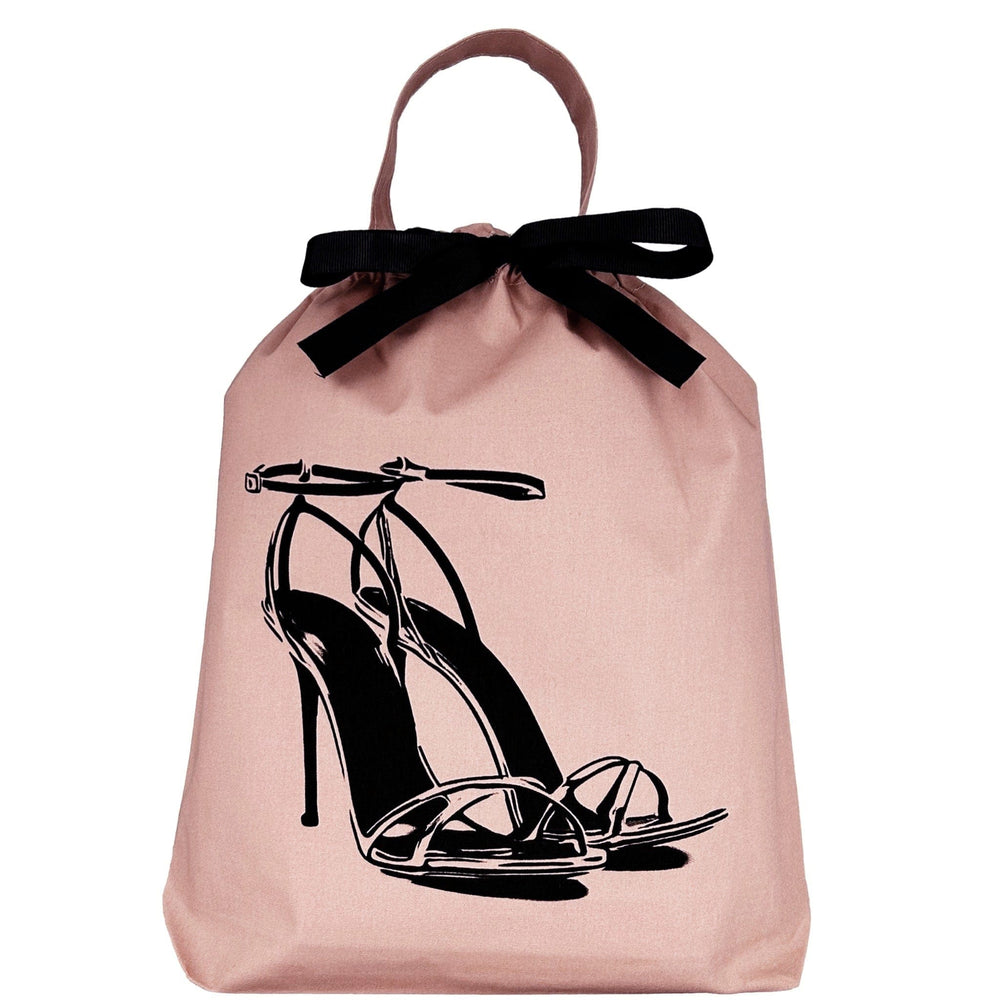 High Heel Sandal Shoe Bag, Pink/Blush | Bag-all