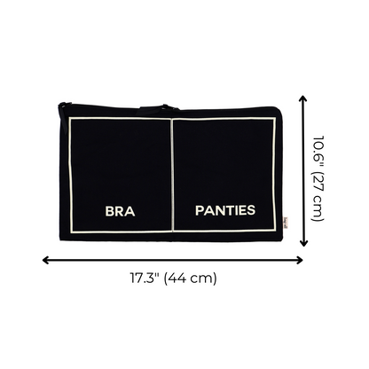 Double Underwear Organizer, Monogram, Black