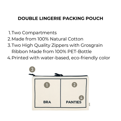 Double Underwear Organizer, Monogram, Cream