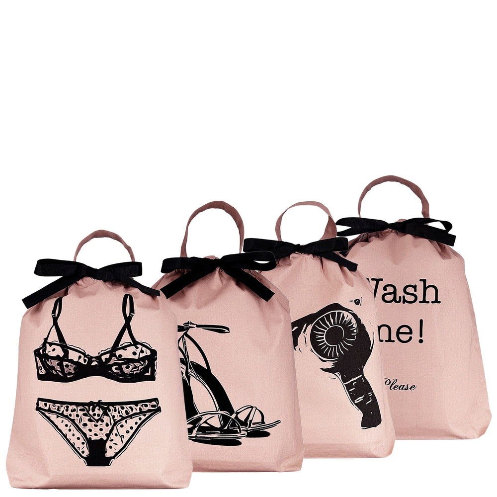 
                                      
                                        Women's Travel Set 4-pack, Pink/Blush | Bag-all
                                      
                                    