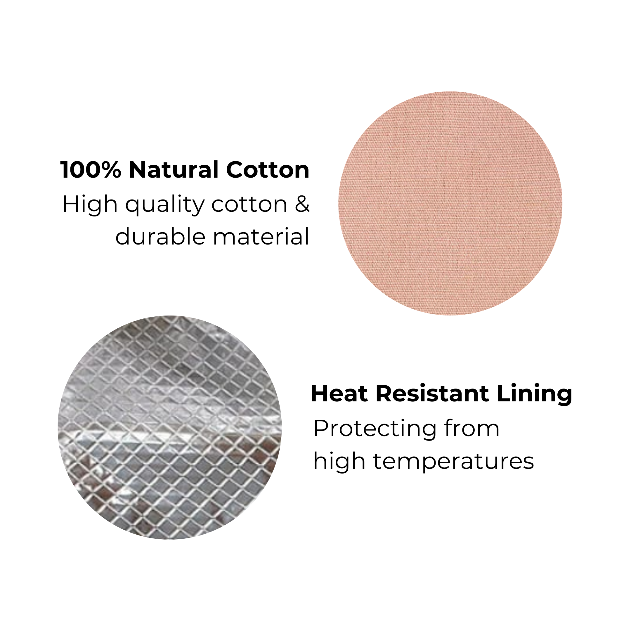 Bag-all Lunch Box Insulated in Pink/Blush featuring natural cotton exterior and heat-resistant metallic lining, perfect for temperature control and stylish meal storage