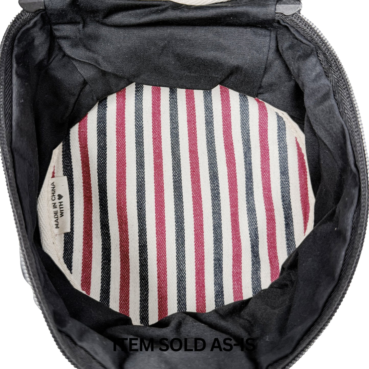 SALES BIN - Round Lingerie Case, Black