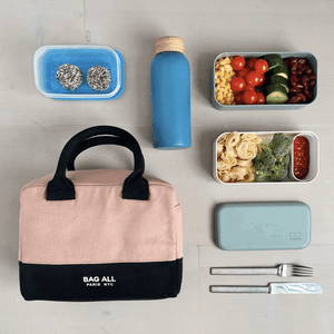Stylish Monogram Lunch Box, Insulated – Pink/Blush