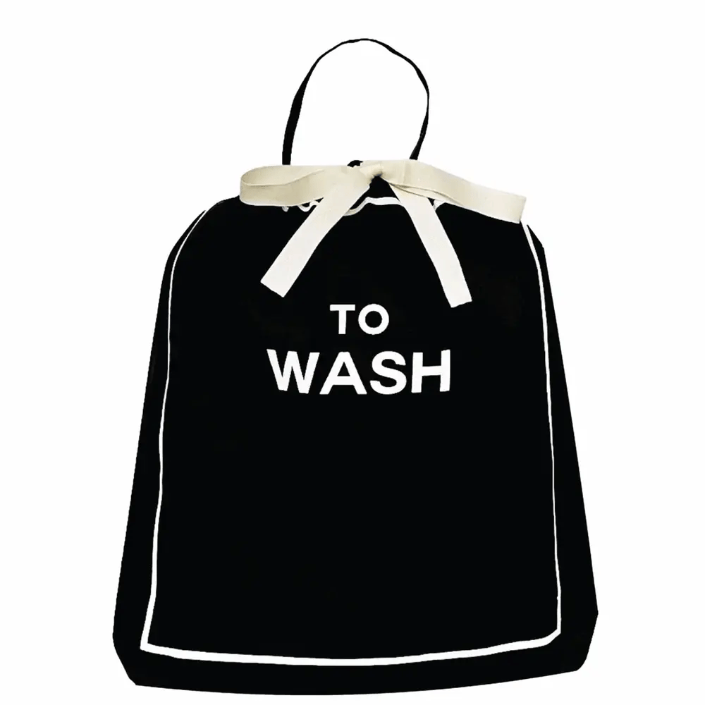 To Wash Laundry Bag – Black by Bag-all, a Paris-designed travel organization bag for frequent travelers
