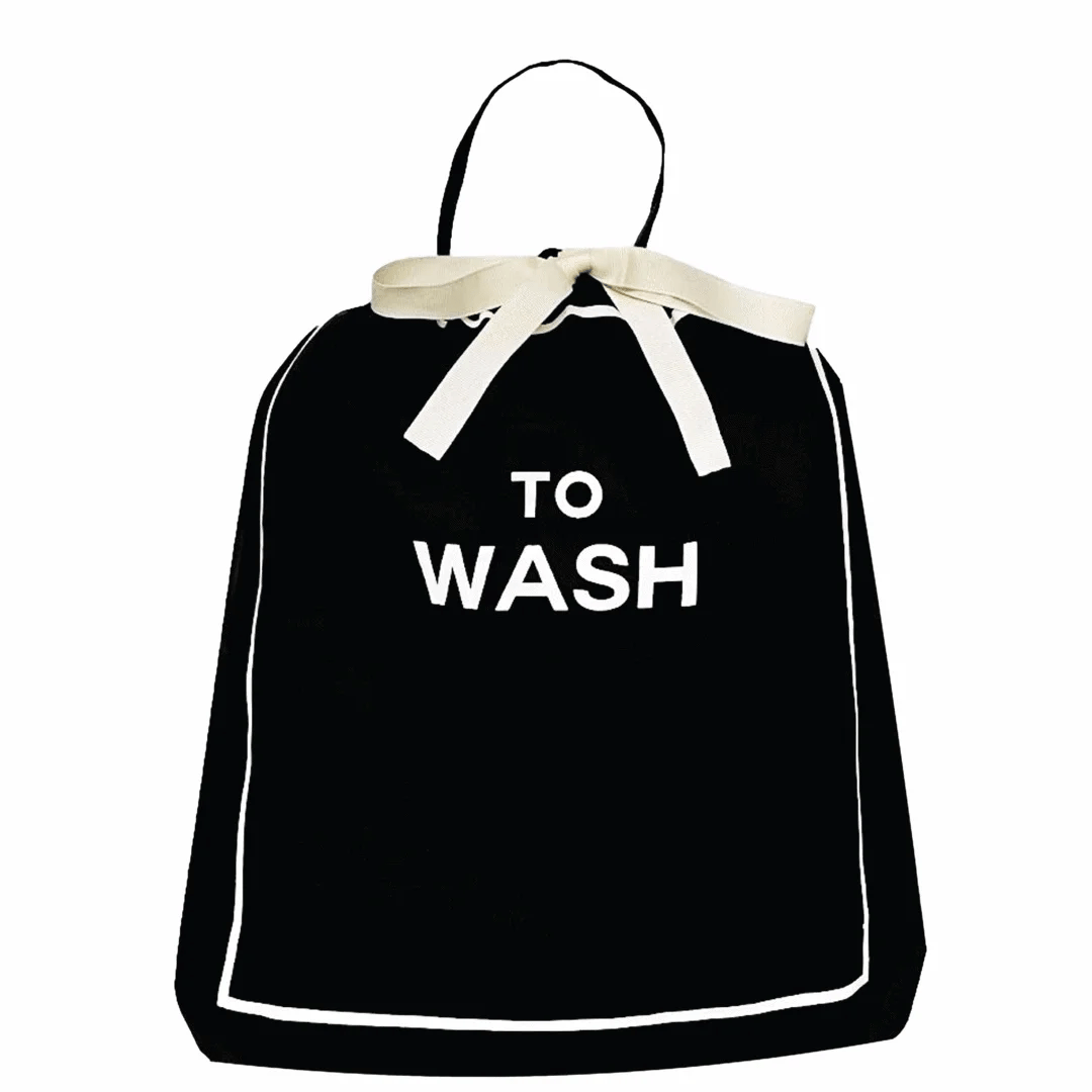 To Wash Laundry Bag – Black by Bag-all, a Paris-designed travel organization bag for frequent travelers
