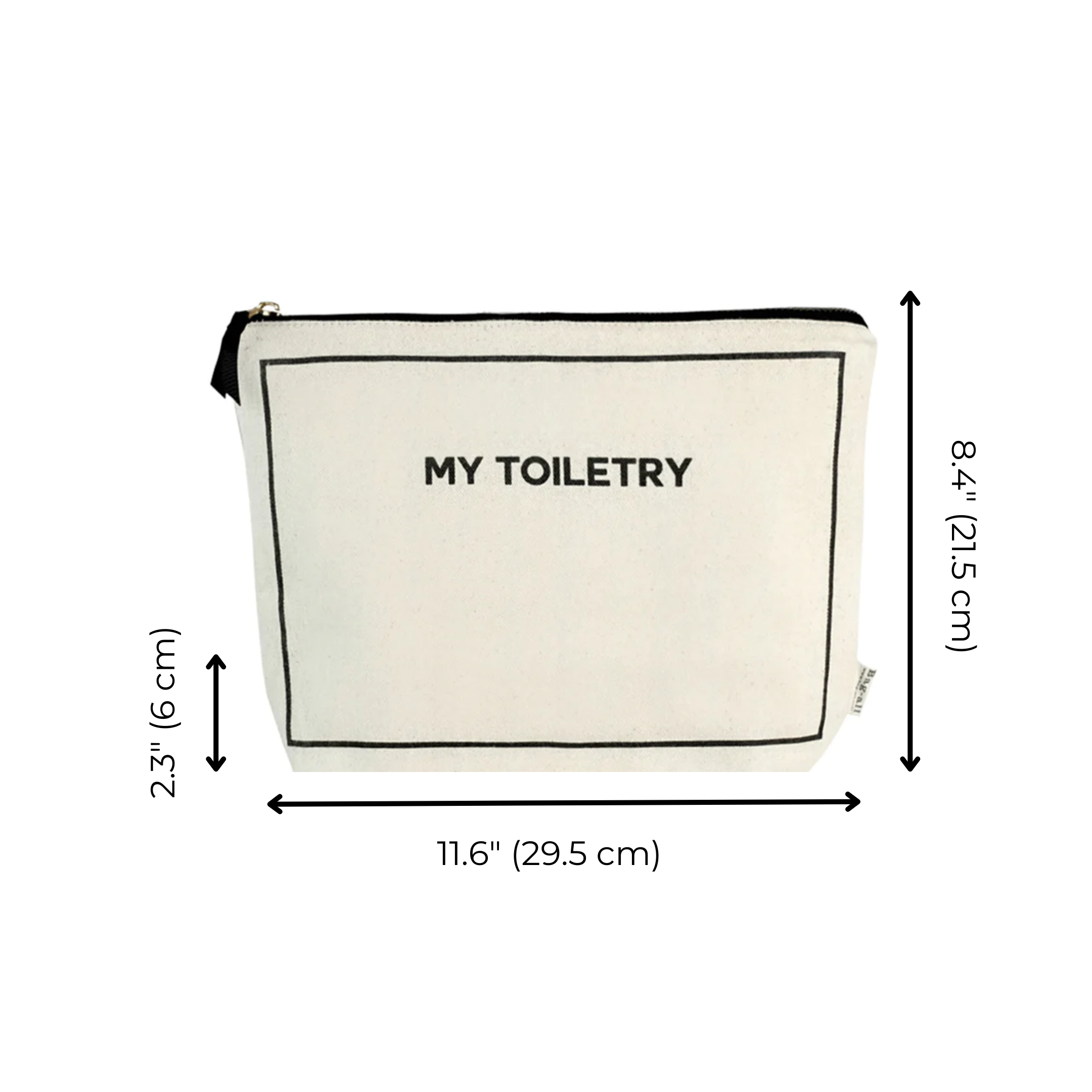 Toiletry Pouch with Coated Lining, Cream | Bag-all