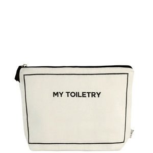 FLASH SALE – Toiletry Pouch with Coated Lining – Cream
