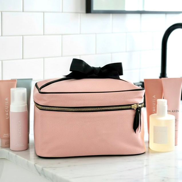 Large Beauty Box with Insert Organizer 'Vanity' – Pink/Blush
