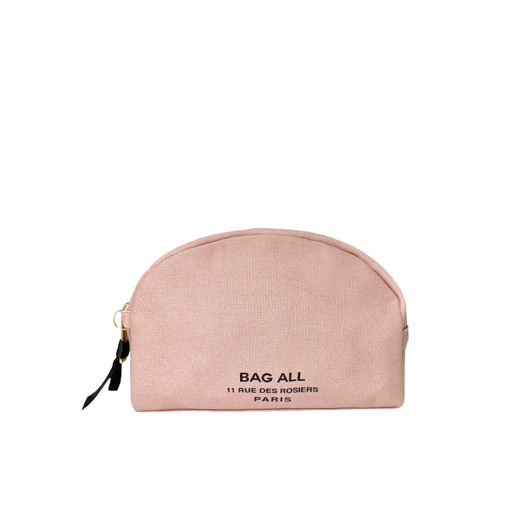 Trinket & Make up Pouch in Cotton, Pink/Blush | Bag-all